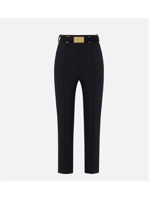 TROUSERS WITH BELT ELISABETTA FRANCHI | PA13261E2110 nero